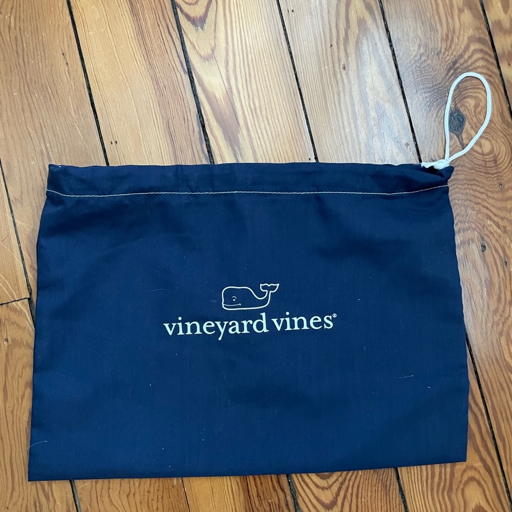 Vineyard Vines Reusable Navy Blue Drawstring Dust Bag 13.5"x 10"